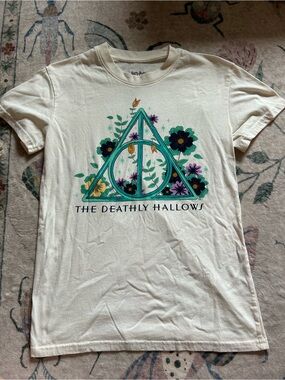Wizarding World of Harry Potter The Deathly Hallows Floral Graphic Tee
